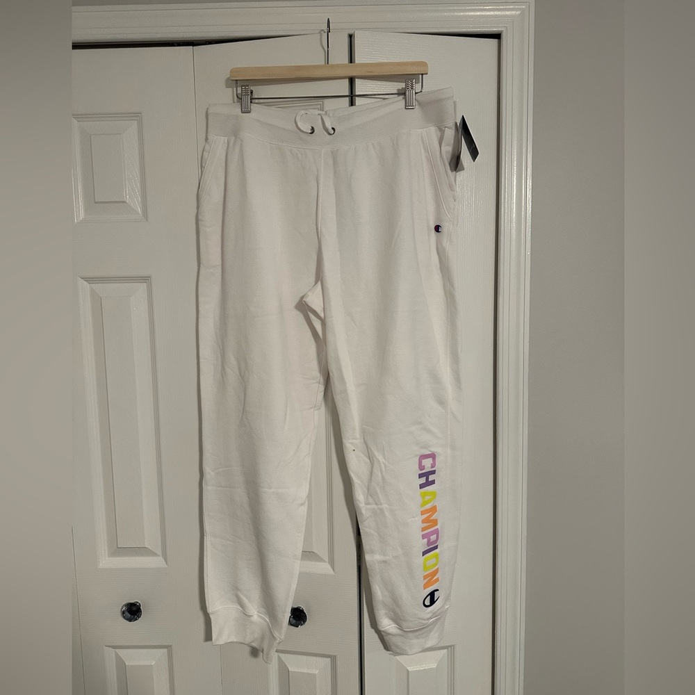 NWT White Champion Joggers